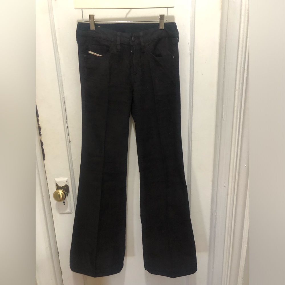 Diesel corduroy boot cut/ wide leg pants